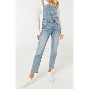 Denim overalls stretchy, size 7